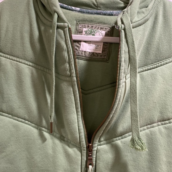 Old Navy Green Zip Hood - Picture 3 of 4